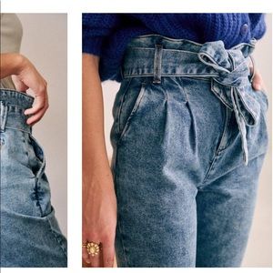 Sézane Austin Trousers denim bleached blue 38 8